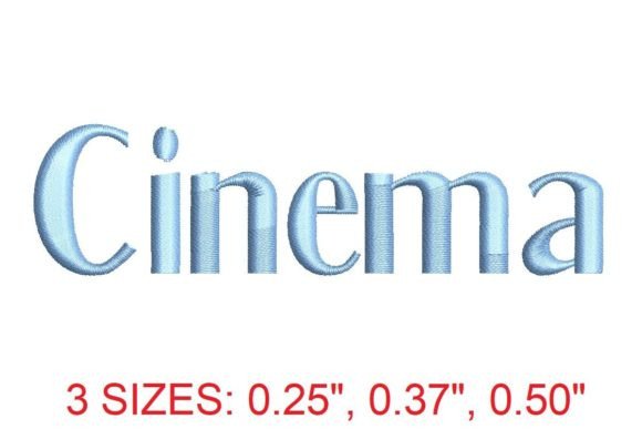 Cinema Embroidery Font Review for Brands