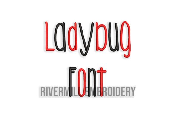 Ladybug Font Review: Cute Holiday Embroidery