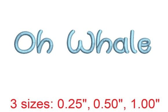 Oh Whale Embroidery Font: A Designer’s Review