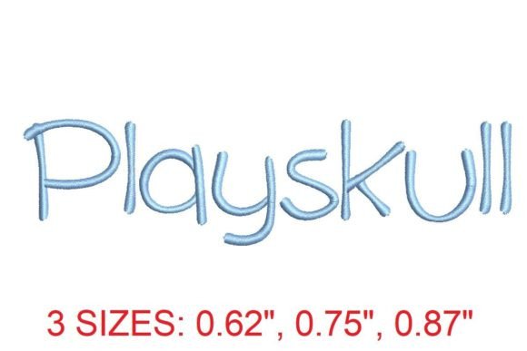 Playskull Embroidery Font Review for Etsy Sellers