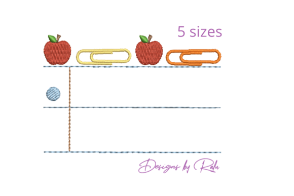 Review: Back to School Notebook Embroidery Design