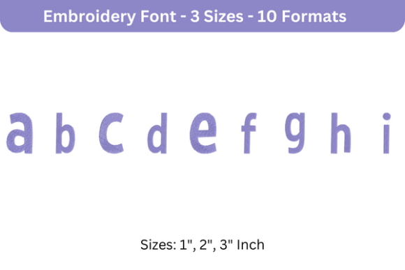 Review: Bimbo Font Lowercase a to I for Apparel