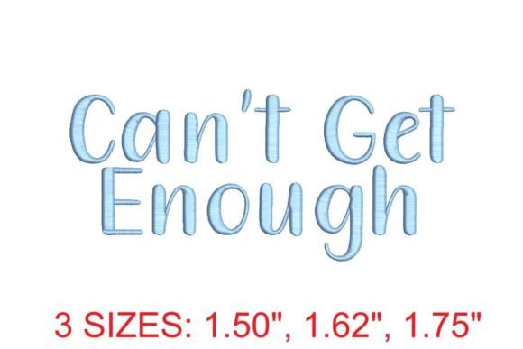 Review: Can t Get Enough Embroidery Font for Holidays