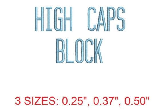 Review: High Caps Block Embroidery Font