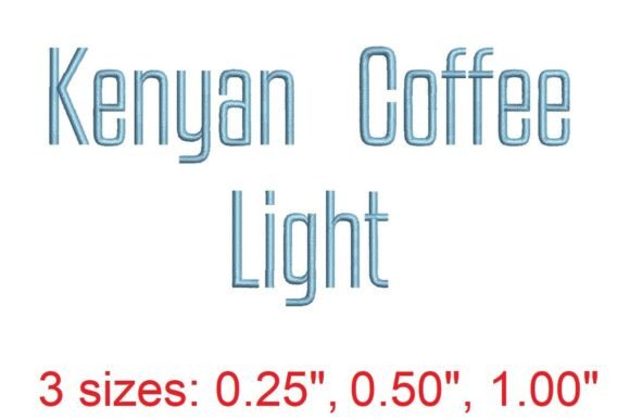 Review: Kenyan Coffee LT Embroidery Font for Sweatshirts