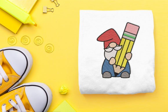 Review: School Gnome with Pencil Embroidery Design