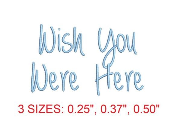 Review: Wish You Were Here Embroidery Font