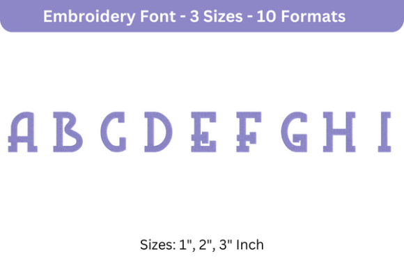 Reviewing Blue Plate Font Uppercase a to I for Apparel
