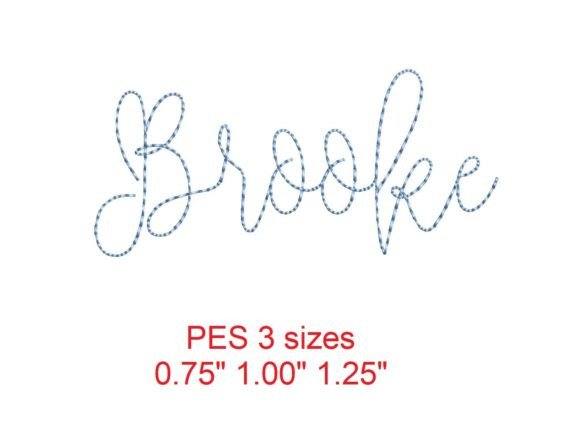 Reviewing Brooke Bean Stitch Font for Apparel