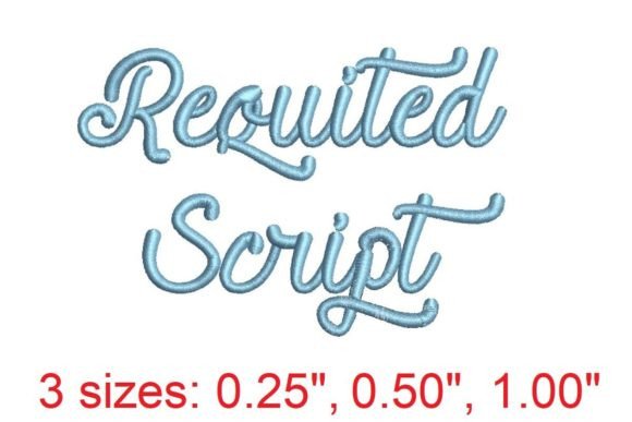 Reviewing Requited Script Embroidery Font for Holiday Sales